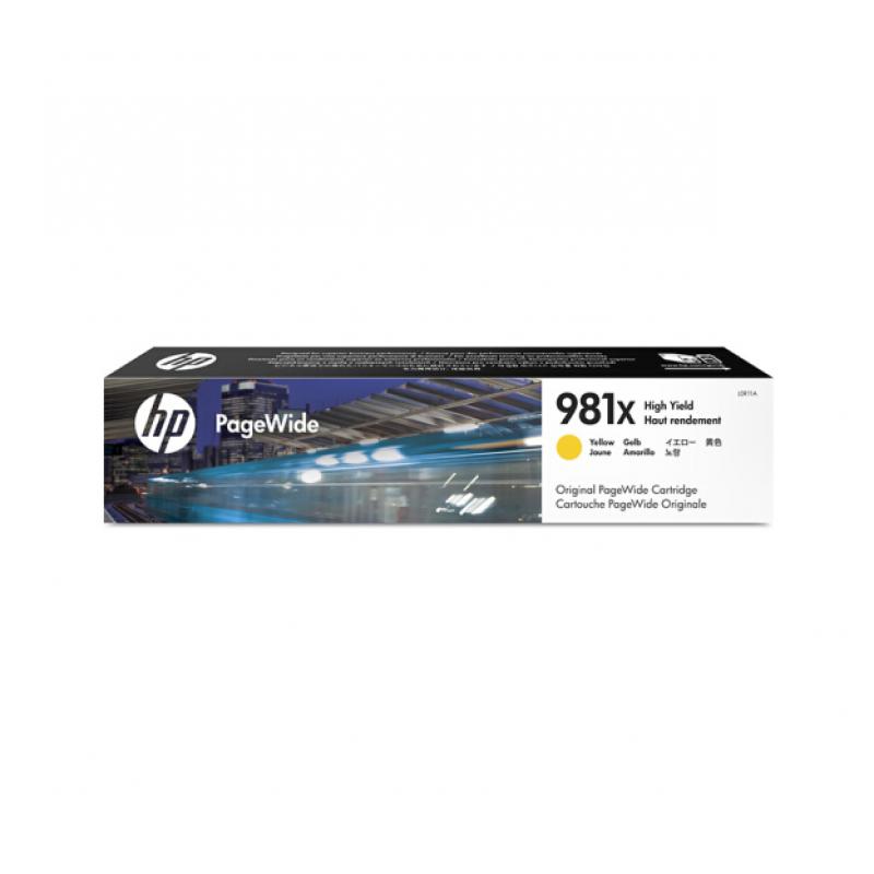 惠普（HP）L0R11A(981X)墨盒  黄色大容量页宽打印机耗材 (适用HP PageWide Enterprise Color 586 系列、556系列)