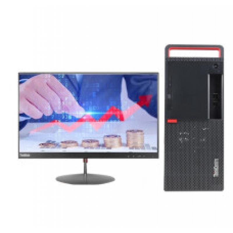 联想(Lenovo)ThinkCentre M720t-N030 (i5-9400/8GB/128G SSD+1TB/无光驱/180W电源/USB键鼠/云教室/Win10/19.5显示器)台式计算机